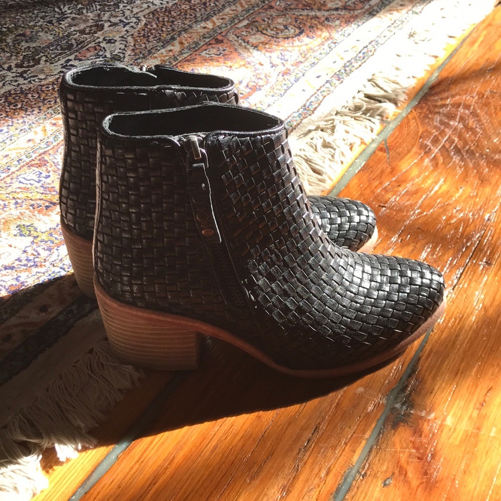 Kelsi Dagger Woven Ankle Boots